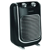Radiateur soufflant salle de bain 1000-2000W vintage noir - THOMSON