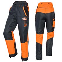 pantalon scie à chaîne authentic tissu déperlant design cl1 20m/s rouge