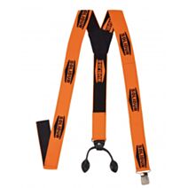 Bretelles à boutons orange taille unique