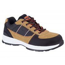 Chaussures de sécurité basses Roots cuir 42 noir et marron - SOLIDUR