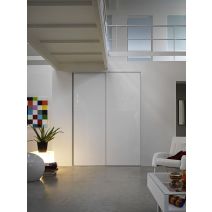 2 portes de placard coulissantes H250xL150cm blanc - OPTIMUM