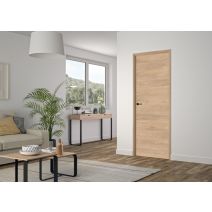 Bloc porte réversible chêne clair 204x83x4cm Rio - OPTIMUM