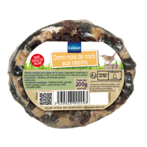 Demi noix de coco aux raisins oiseaux de la nature 200gr