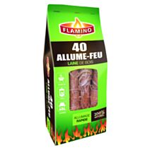 40 Allume-feux laines de bois - FLAMINO