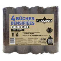 4 Bûches densifiées longue durée - FLAMINO 