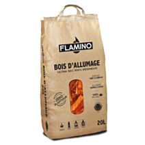 Petit Bois Allumage Feu en sac de 20L - FLAMINO