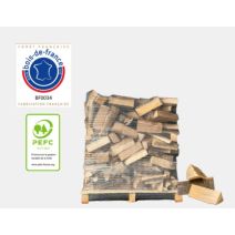 Bûches de bois de 40cm de long en ballot de 1,3m³ - FLAMINO