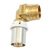 Coude équerre mâle à sertir multicouche D16 - M15/21