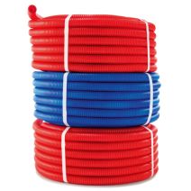 Tube PER pré-gainé bleu Ø13-16mm 25m - AQUAWATER