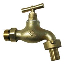 Robinet d'arrosage à clapet orientable 15-21 - 20/27 Brossé