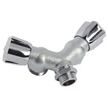 Robinet double 2 têtes en Y M15/21 - M20/27