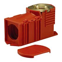 Boite d'encastrement rouge femelle 15/21 -sortie 3/4EK