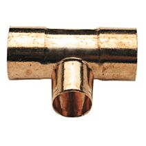 Té cuivre réduit Ø16-14-16