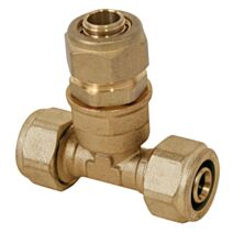 Té à compression PER réduit D16-12-16