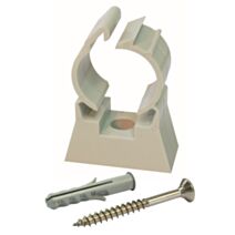 Clip de fixation simple + cheville Ø20 paroi creuse (x10)