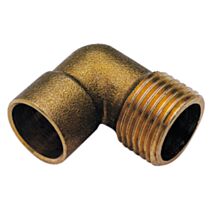 Coude laiton 90° Ø16  - mâle 15/21 PR