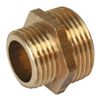 Mamelon laiton réduit double mâle 15/21-26/34