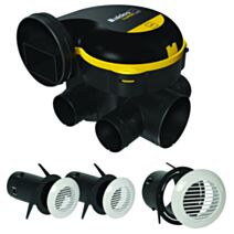 Kit VMC simple flux autoréglable EasyHOME Classic avec grilles BIP