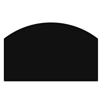 Plaque de protection sol 80x50cm coloris noir givré - DIXNEUF