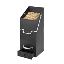 Seau granulé versis noir+couvercle