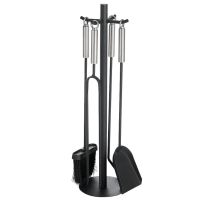 Serviteur poêle et cheminée acier 4 accessoires Brio noir - DIXNEUF