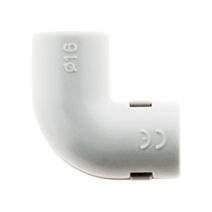 Equerre zenitech gris PVC QUERRE ZENITECH Ø16mm x 10 - INOTECH