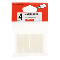 MANCHONS ZENITECH BLANC PVC D16MM X4