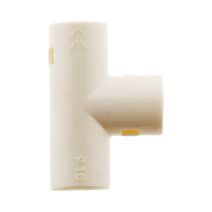 2 tés pour conduits d16mm blanc zenitech