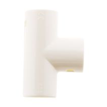 1 té pour conduits d25mm blanc zenitech