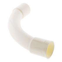 1 courbe grand rayon d25 blanc zenitech