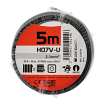 Cable ho7vu 2.5 noir 5m - PLASTO