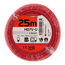 Cable ho7vu 1.5 rouge 25m - PLASTO