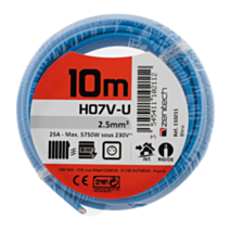 Cable ho7vu 2.5 bleu 10m - PLASTO