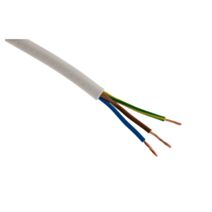 Cable ho5vvf 3x1.5 blanc 50m - plasto - ZENITECH