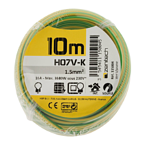 HO7VK 1,5MM² vert/jaune 10m - INOTECH