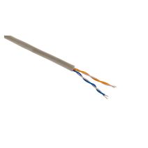 Câble téléph rigide 2 paires 0,6mm² ivoire 300m