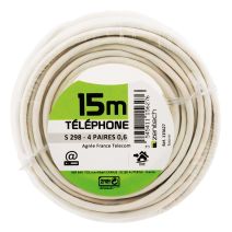 Cable tel. 4pair.syt bobi. 15m - PLASTO
