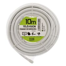 Cable 21vatc bobinot blanc 10m - plasto - INOTECH