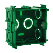 Boite maconnerie carree 75x 75x 40 pour appareillage vis & griffes livre + vis