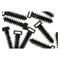 Lot de 20 embases à chevilles noir zenitech