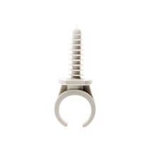 CLIP TUBE ZENITECH GRIS PVC D20MM X10