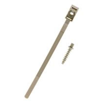 100 colliers a embase Ø16-32 mm + chevilles gris - INOTECH