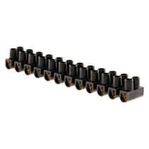 Barrettes 12 plots 6 mm² noir - zenitech