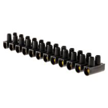 Barrettes 12 plots 16 mm² noir zenitech