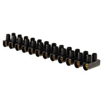 Barrettes 12 plots 25 mm² noir zenitech