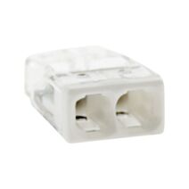 Lot de 15 mini bornes de connexion rapide s2273 pour fils rigides - 2 entrees  - wago