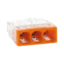 Lot 15 mini bornes s2273 fils rigides -3 ent -wago - INOTECH