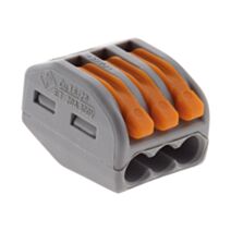 Lot 15 mini bornes à levier s222 3 entrées -wago