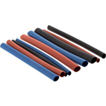 18 gaines thermorétractables fils de Ø1.6 à 5 mm 3 couleurs - ZENITECH