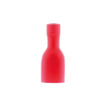 10 cosses rouge clips f isolés 6,3 mm zenitech